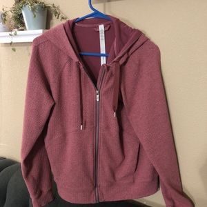 Lululemon Mauve Zip up hoodie size 10